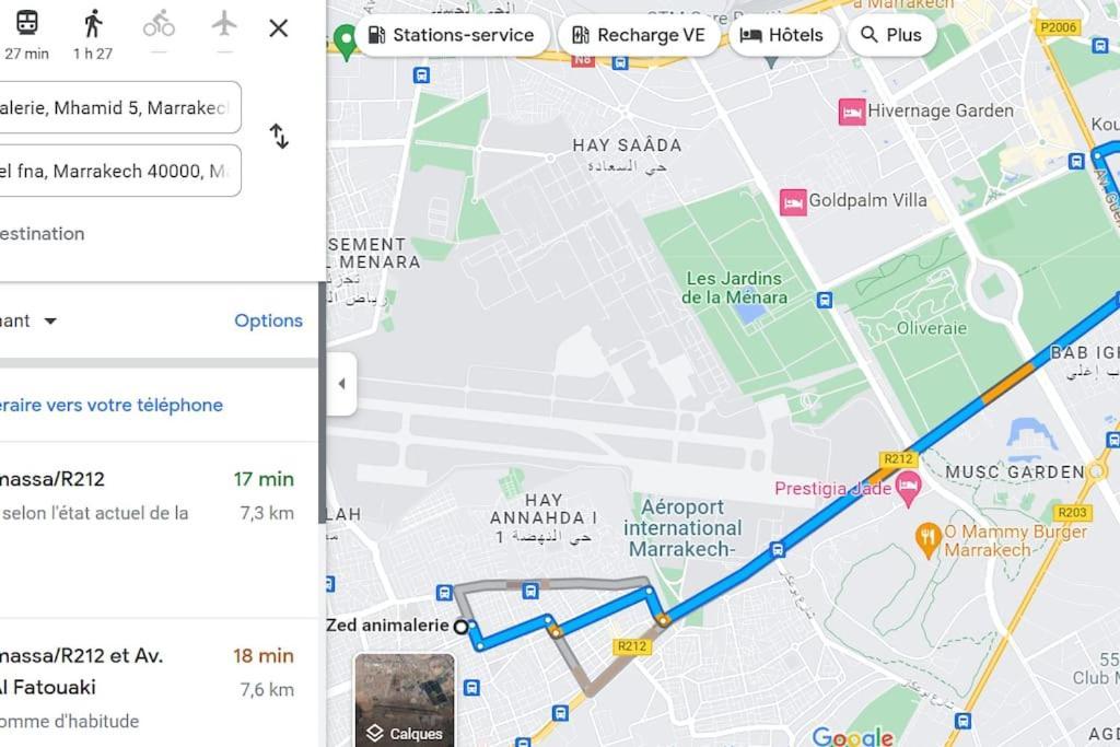 Appartement 7 Min De L'Aeroport De Marrakech Marrakesz Zewnętrze zdjęcie